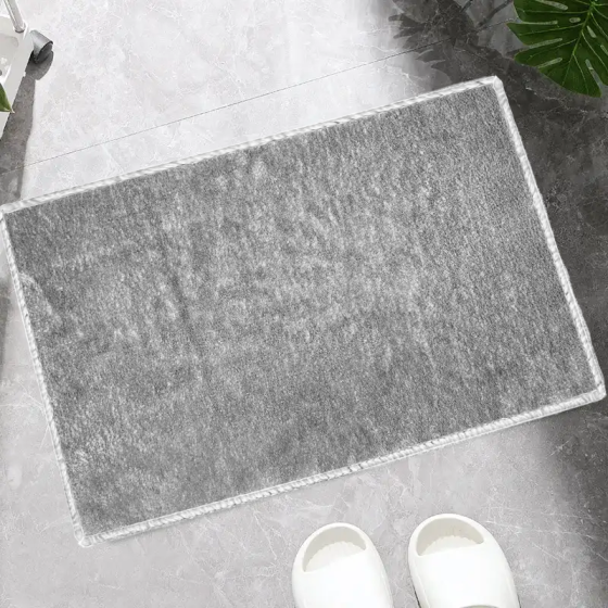 Коврик для ванны и душа размер 60*40см, мягкий прорезиненный коврик, в сером цвете Каменец-Подольский