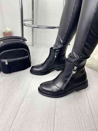 Черевики жіночі D and V 2020/1 чорні (зима, шкіра натуральна) (2534) лише 40р. 40 Коломия