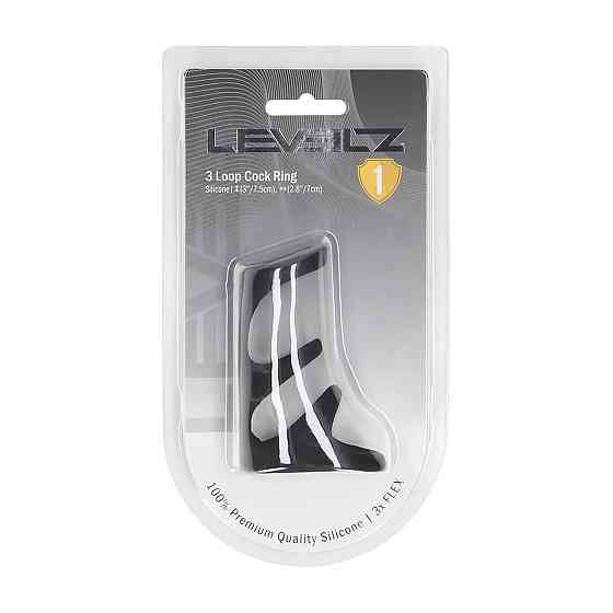 Потрійне ерекційне кільце LEVELZ Triple Ring, силіконове Sex Aura Київ