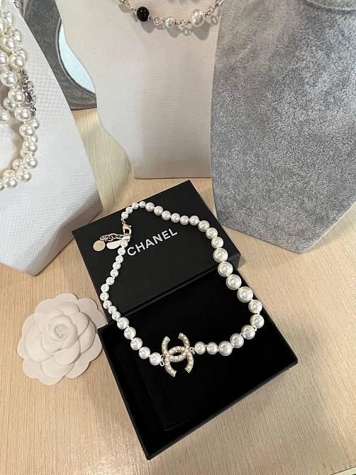 Кольє Шанель з перлів / Chanel намисто перли Одеса - фото 4