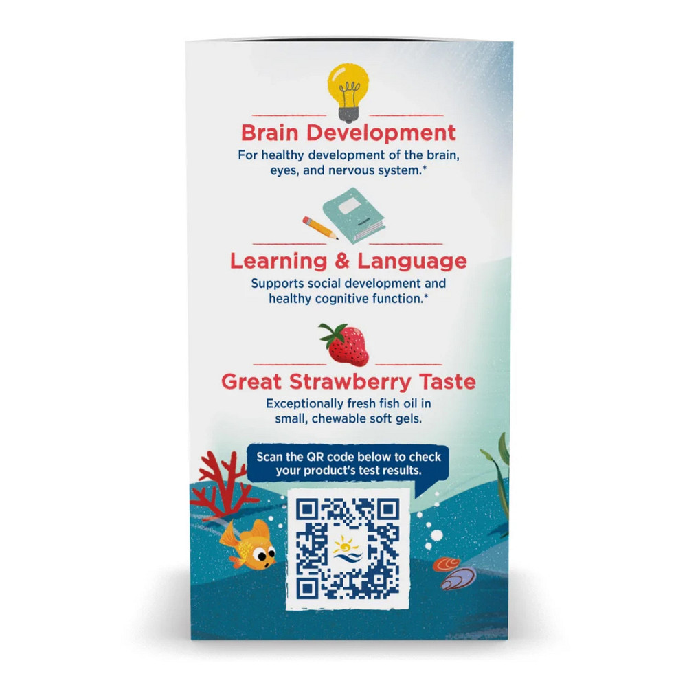 Риб'ячий жир для дітей Nordic Naturals Children's DHA 180 міні гел капс полуниці Київ - фото 2