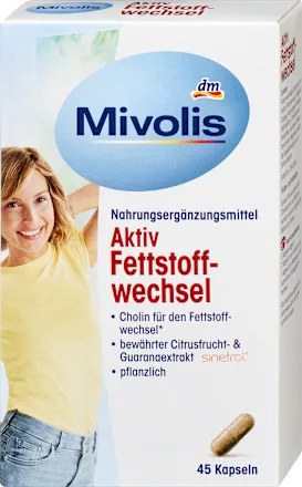 Mivolis Aktiv Fettstoffwechsel Kapseln 45 St Капсули для активного жирового обміну 45 шт. Київ