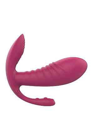 Массажер-вибратор рельефный Dream Toys Essentials с тройной стимуляцией, красный Sex Aura Киев