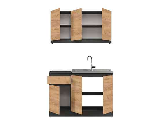 Кухня модульна Эверест Оптима набор №5 Дуб крафт золотой 1,2 м (без столешницы) (DTM-5711) Львов