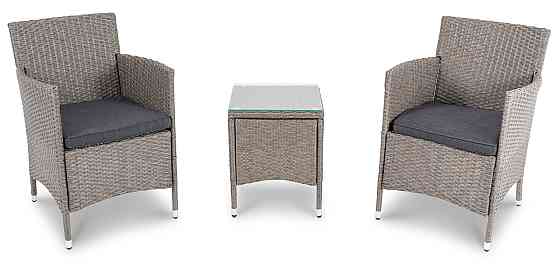 Комплект садових меблів меблі Di Volio Siena сірий/графітовий Киев