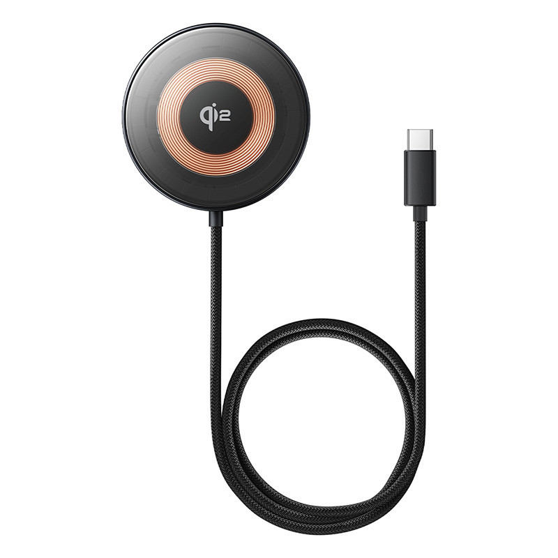 Беспроводная зарядка Baseus Simple Mini4 Magnetic 15W Черная Киев - изображение 4