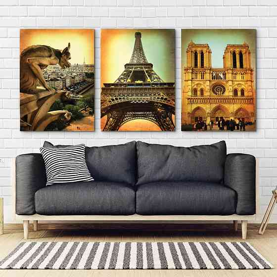 Модульна картина Архітектура Париж Art-30_B3 Київ