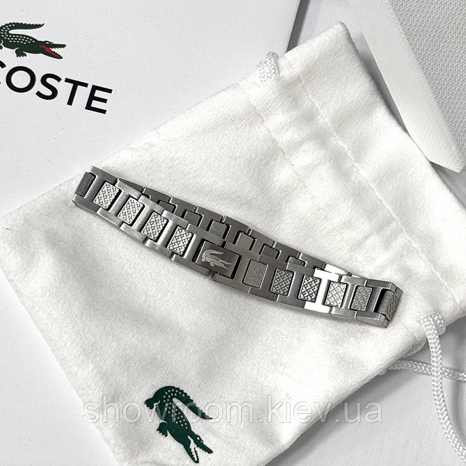Чоловічий фірмовий браслет Lacoste, Лакоста (40188) Київ - фото 1