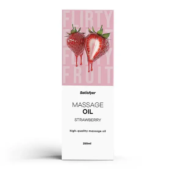 Масажна олія Satisfyer Massage Oil Strawberry 250 мл Львів
