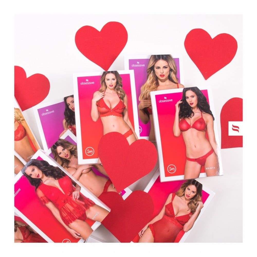 Виниловый комплект Obsessive Cordellis 2-pcs set O/S Sex Aura Киев - изображение 7
