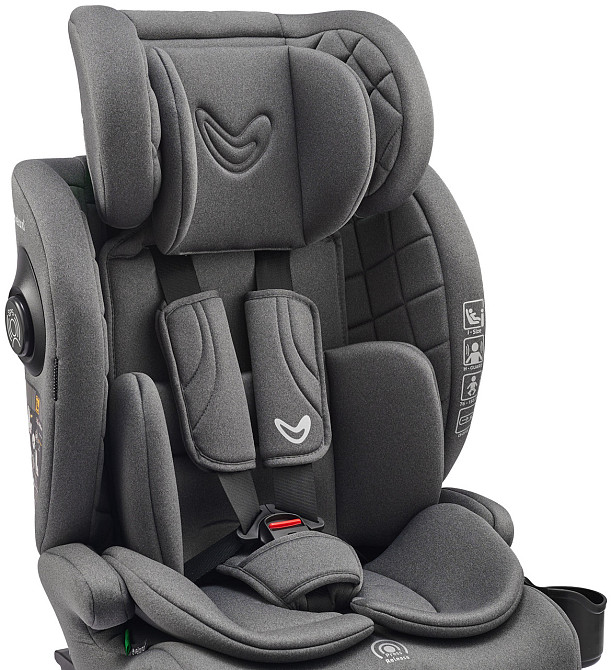 Автокрісло VELANO Flexo i-Size 76–150 см, ISOFIX + Top Tether/ремінь, grey Київ - фото 4