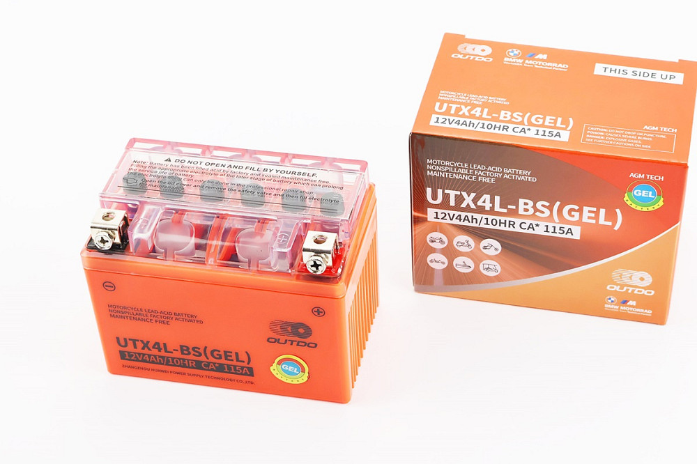 Акумулятор 12V4Ah UTX4L-BS GEL (L113 * W70 * H85mm) Бершадь - фото 1