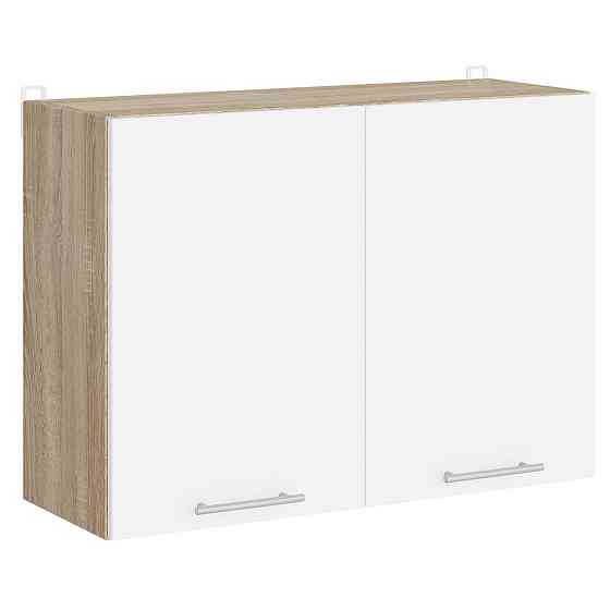 Кухонный модуль верхний Эверест Эко 800 дуб сонома/нимфея альба (белый) 80х30х58 см (DTM-071005) Львов