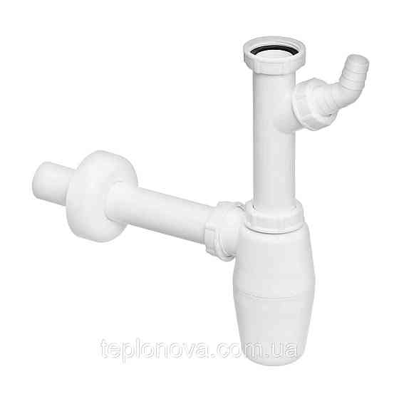 Сифон для раковини VIEGA 1 1/4| х1 1/4" з відведенням, пластик білий пляш. 326319 Чернівці