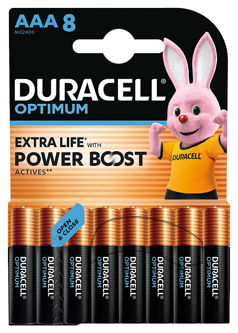 Лужні батарейки Duracell Optimum AAA, 8 шт. (6835423) Київ - фото 4