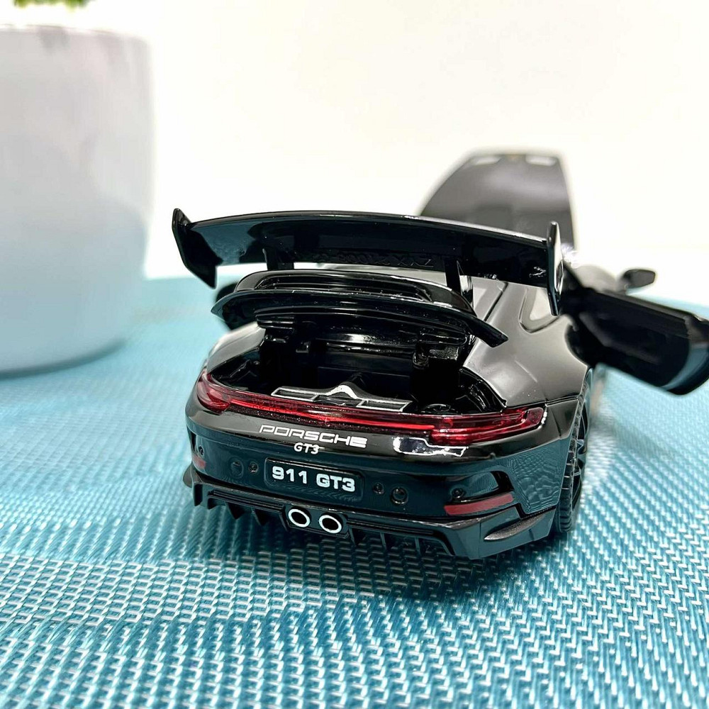 Машинка металева АвтоЕксперт Porsche 911 1:32 світло/звук 15см Чорна (14772) Чернігів - фото 8