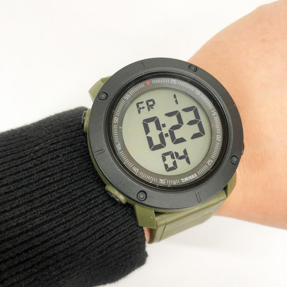 Чоловічий тактичний годинник SKMEI 2122AGWT, Брендові чоловічі годинники, Годинники AS-500 для чоловіка Київ - фото 7