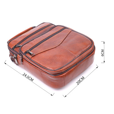 Сумка Vintage З ручкою шкіряна Руда (21277) Вінниця - фото 7