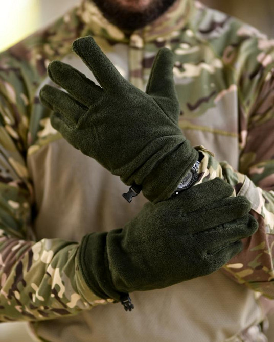 Рукавички флісові олива ВТ6768 Одеса - фото 1