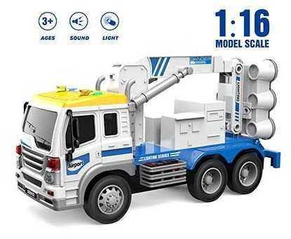 Машина Автопрожектор WENYI інерційний звук світло 1:16 Білий з блакитним (WY 290 C) Чернигов - изображение 1