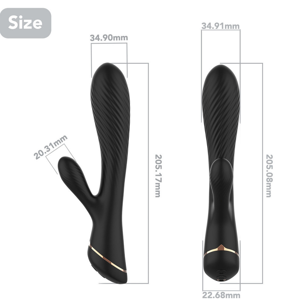 Вибратор Hare Black, 9 vibration functions Sex Aura Киев - изображение 2