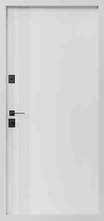 Двері вхідні SARMAK Елегант термо Стелс МДФ Plasti'D металік/ПВХ біле дерево 960х2040 мм 860 Київ