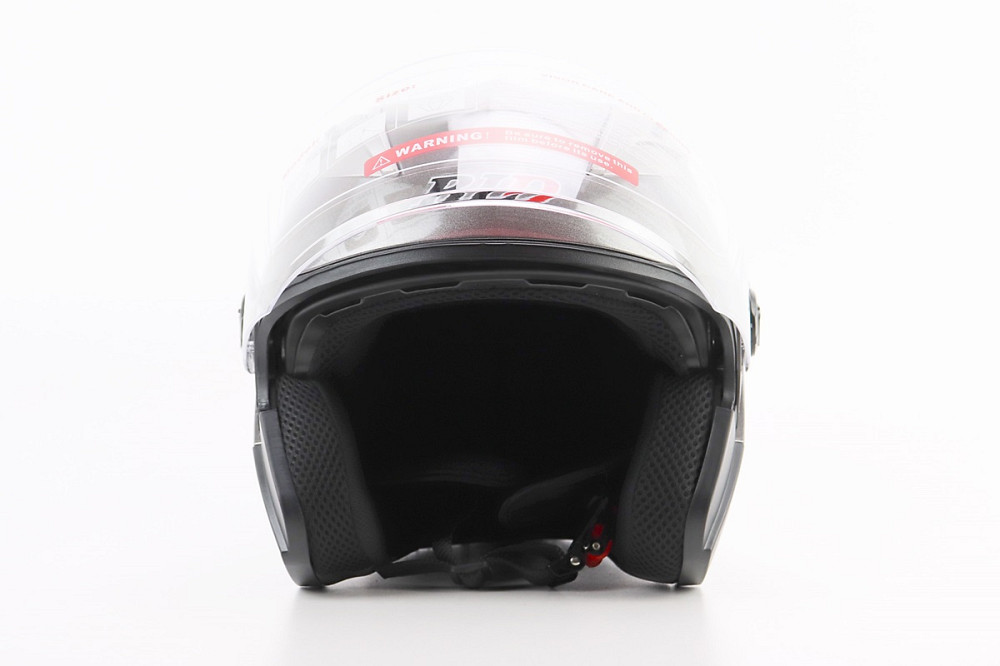 Шолом відкритий+відкидні окуляри BLD-708 М (57-58см), СІРИЙ глянець Київ - фото 7