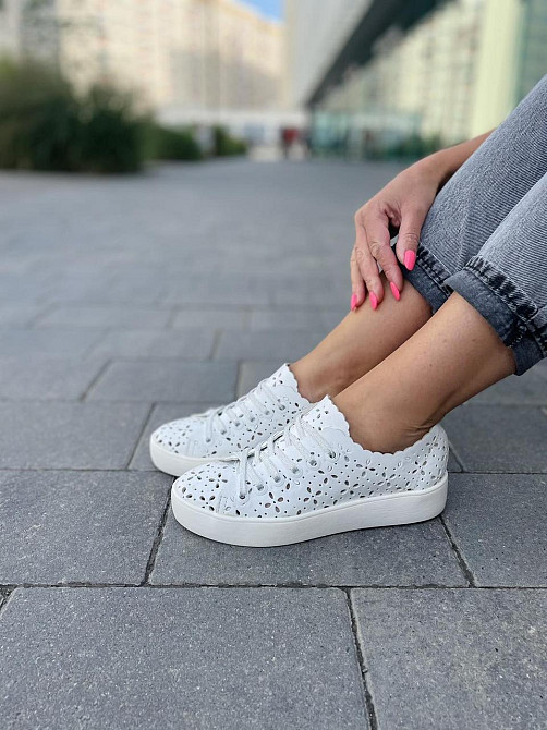 Olli Кеди жіночі OLLI T-65-21600 білі (весна-літо, шкіра натуральна) (3380) лише 36р. Коломыя - изображение 1