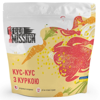 Пища быстрого приготовления Food Mission Кус-кус с курицей 110 г (fm.30696) Винница - изображение 1
