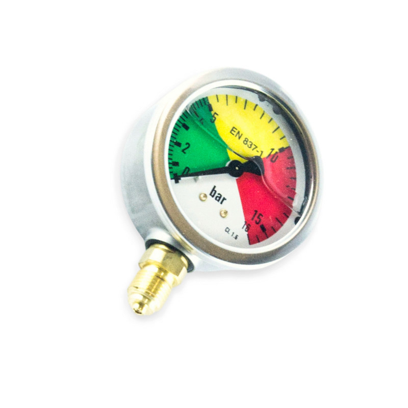 Манометр распределителя давления G 14 0-16 bar итальянская резьба глицериновый Мукачево - изображение 1