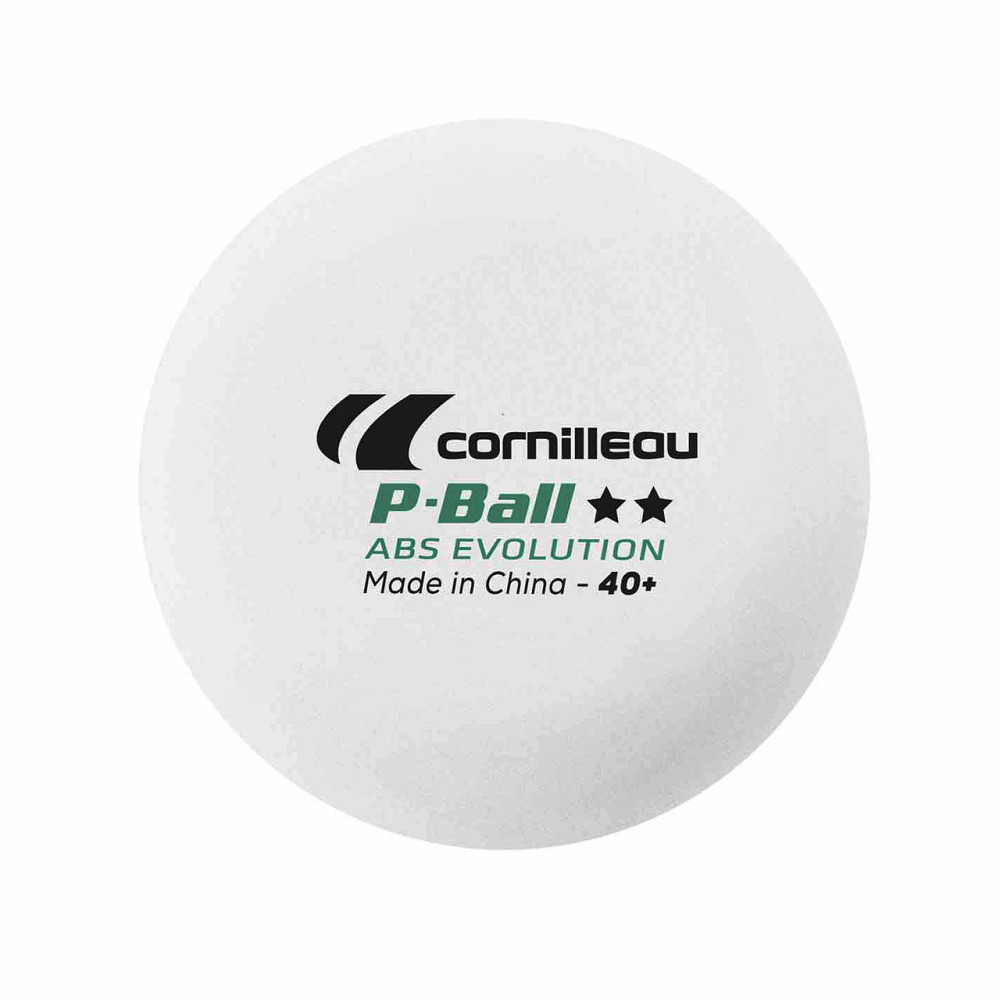 Мячи для настольного тенниса Cornilleau P-BALLS 2* 6 шт, белые Киев - изображение 1
