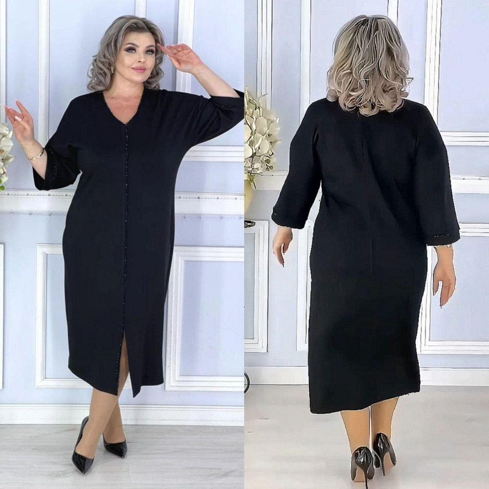 Жіноча святкова сукня батал із камінчиками кріпайвінг 64/66 Одеса - фото 1