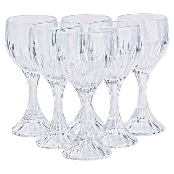 Келихи з товстого скла набір для вина з 6 штук по 157 мл HP550 Київ