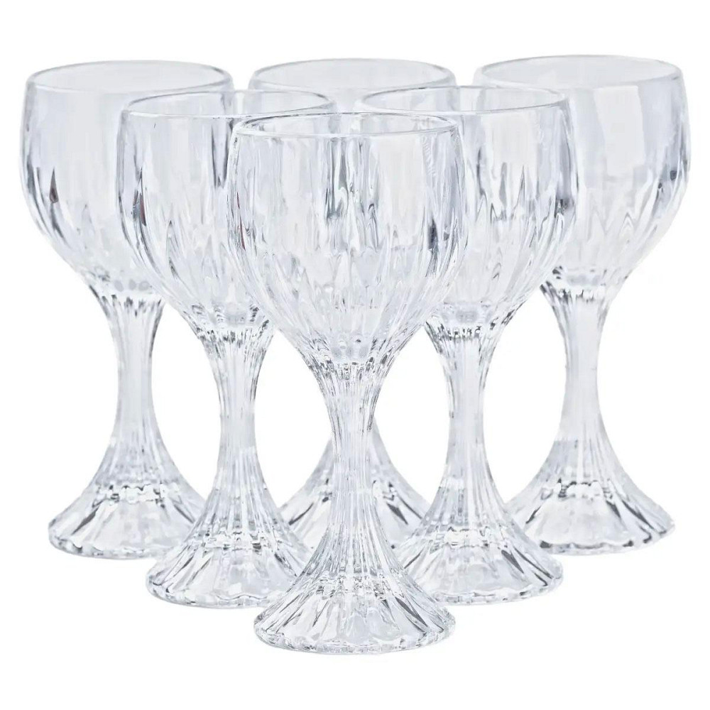 Келихи з товстого скла набір для вина з 6 штук по 157 мл HP550 Київ - фото 2