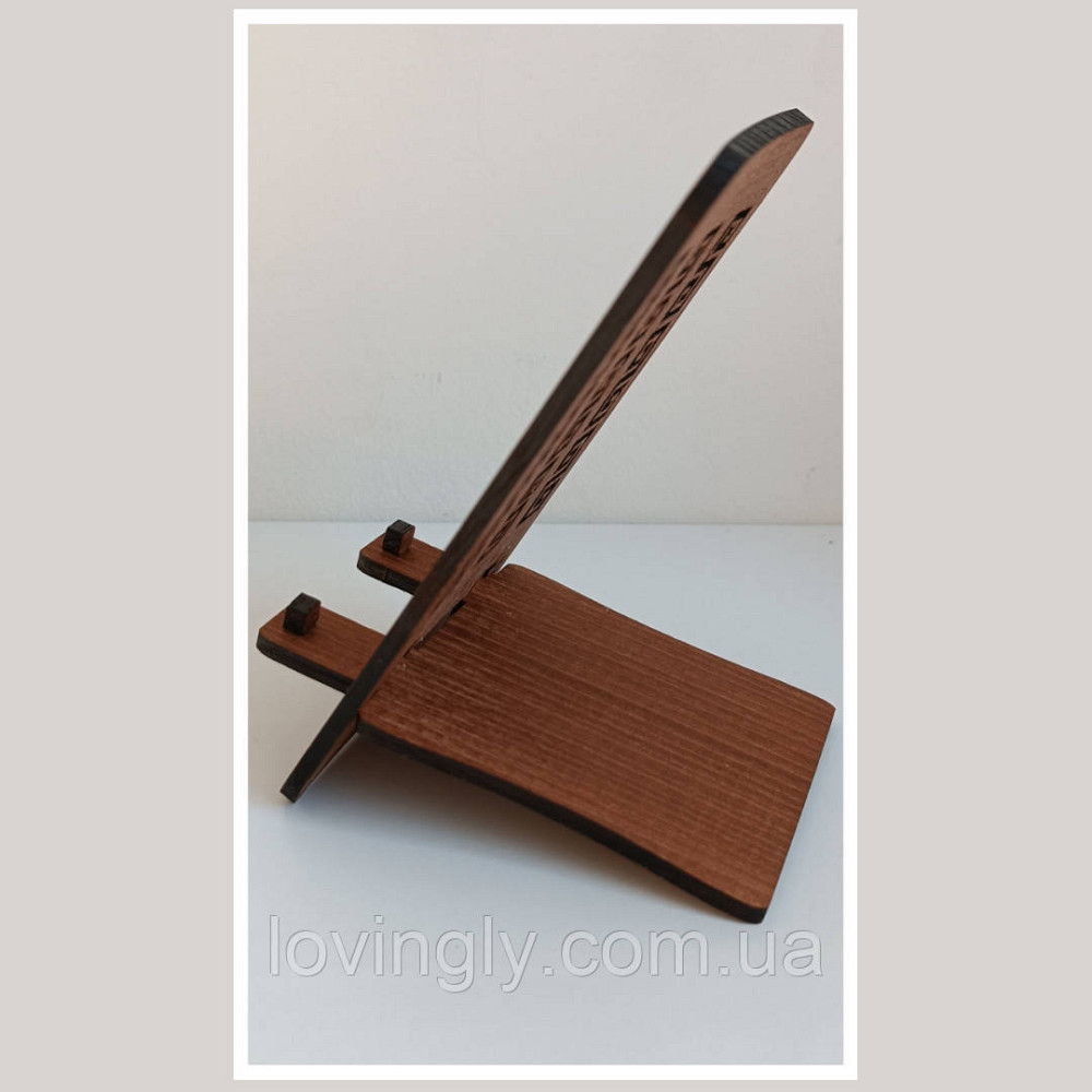 Тримач для телефону з древа. Ірпінь - фото 3