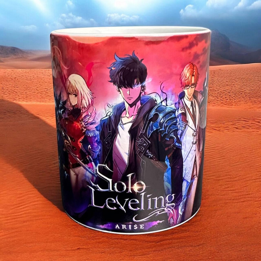 Чашка "Solo Leveling" з героями — стильний анімешний дизайн Городище - фото 1