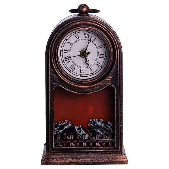 Декоративний камін-годинник LED-підсвічування USB 25×14×40 (см) CR-3-6 Київ