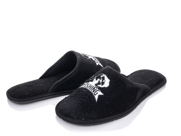 Тапочки мужские черные полномерные рыбак 46 Одесса - изображение 1