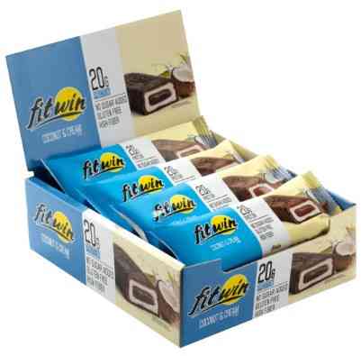 Протеиновые батончики FitWin 12х60g Coconat Cream Киев