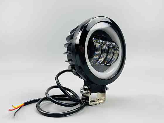 Світлодіодна лампа робочого освітлення, водонепроникна кругла фара 40W (+ LED кільце) для автомобіля Мукачево