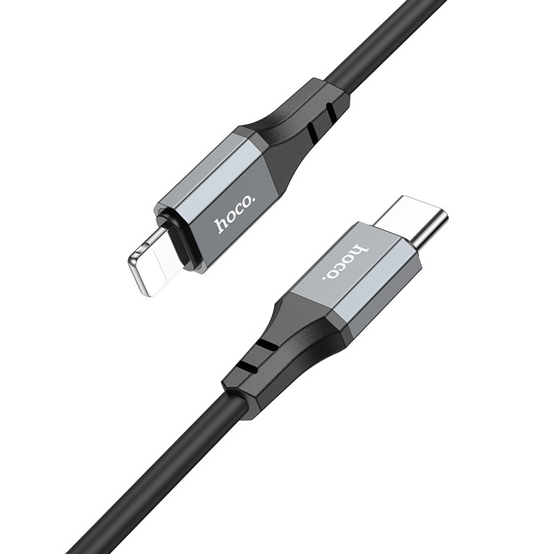 Кабель Hoco X86 iP Spear PD silicone charging data cable Black Одеса - фото 1