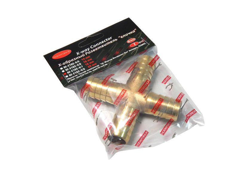 Розгалужувач X-подібний «ялинка» 14мм ROCKFORCE RF-E102-4/5 Одеса - фото 1