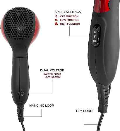 Red Hot 37070 мініфен потужністю 1200 Вт Київ