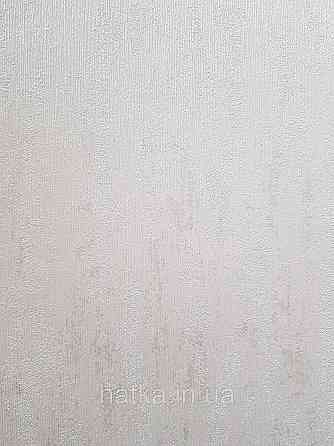 Обои метровые виниловые на флизелине Sintra Structure однотонные мазки светло серые серебристые 521151 Киев