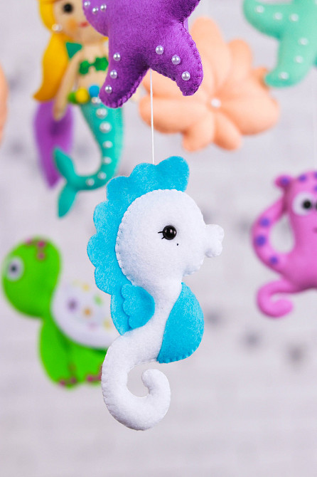 Мобіль на ліжечко WoollyFox «Русалонька» Київ - фото 4