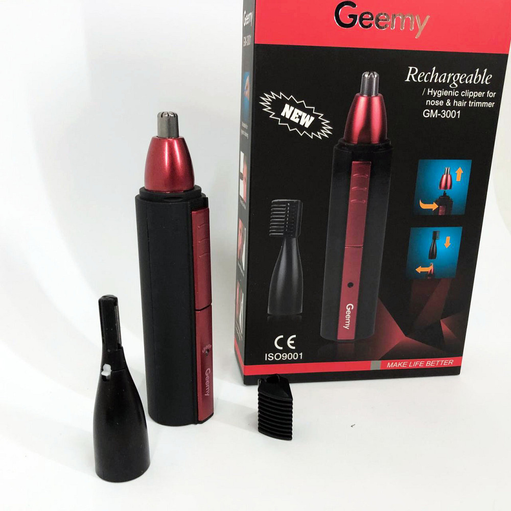 Тример для носа і вух зручний Gemei, Тример для носа і вух для чоловіків 3в1 QA-57 Івано-Франківськ - фото 4