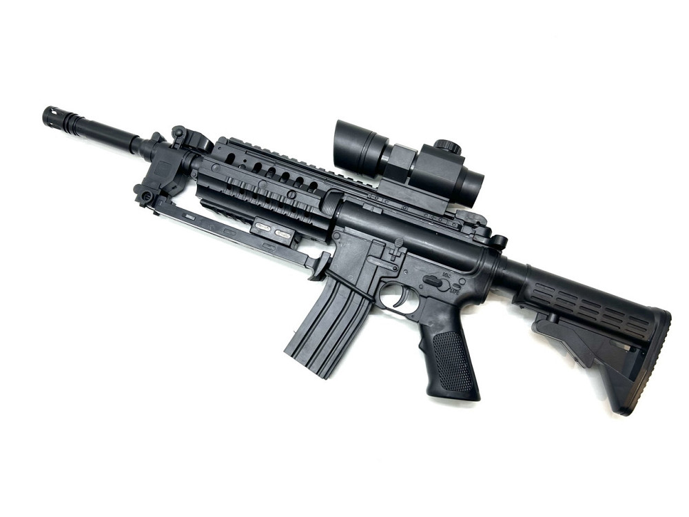 Автомат із кульками лазер ліхтарик батарейки Чорний (0902C) Чернігів - фото 3