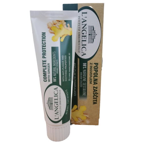 Зубна паста 75мл загальний захист з імбирем L'ANGELICA Житомир