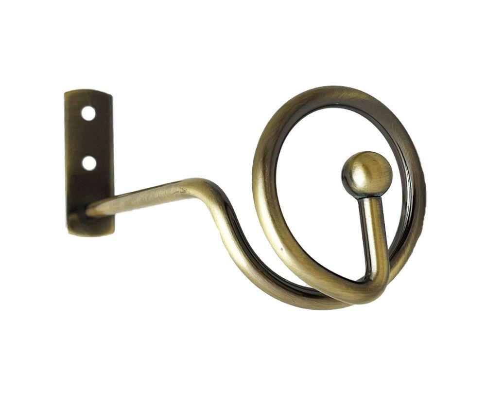 Комплект підхватів для штор Orvit Спіраль 140 Х 60 мм Антик пара-2шт. (00-00020805) Львов - изображение 2