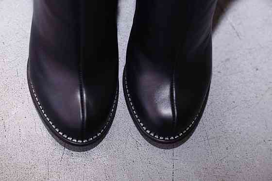 SANTINI Черевики жіночі SANTINI чорні натуральна шкіра висота 11см каблук 10см (953652-11) 35-4 Коломия